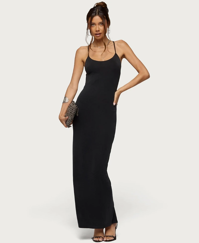 Edikted Women's Zhuri Ring Backless Maxi Dress