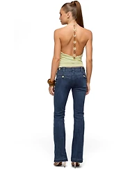 Edikted Women's Solena Backless Chain Cowl Neck Top