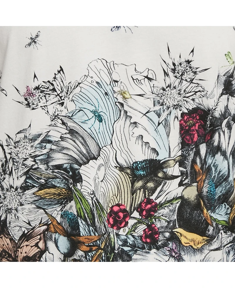 Pre-Owned Alexander Mcqueen Men's Floral Print Jersey T-Shirt