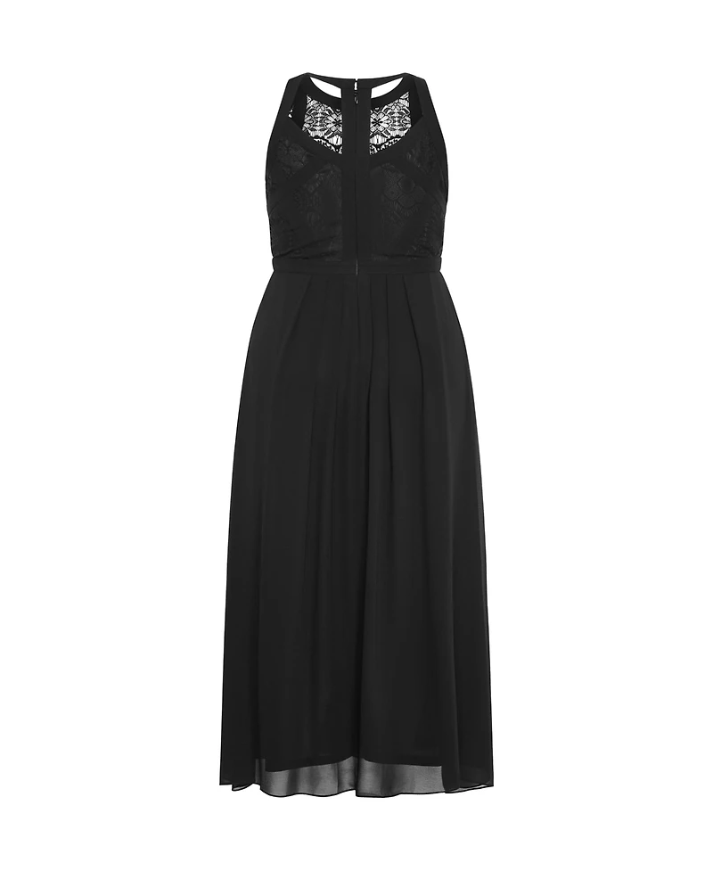 City Chic Women's Plus Panelled Bodice Maxi Dress