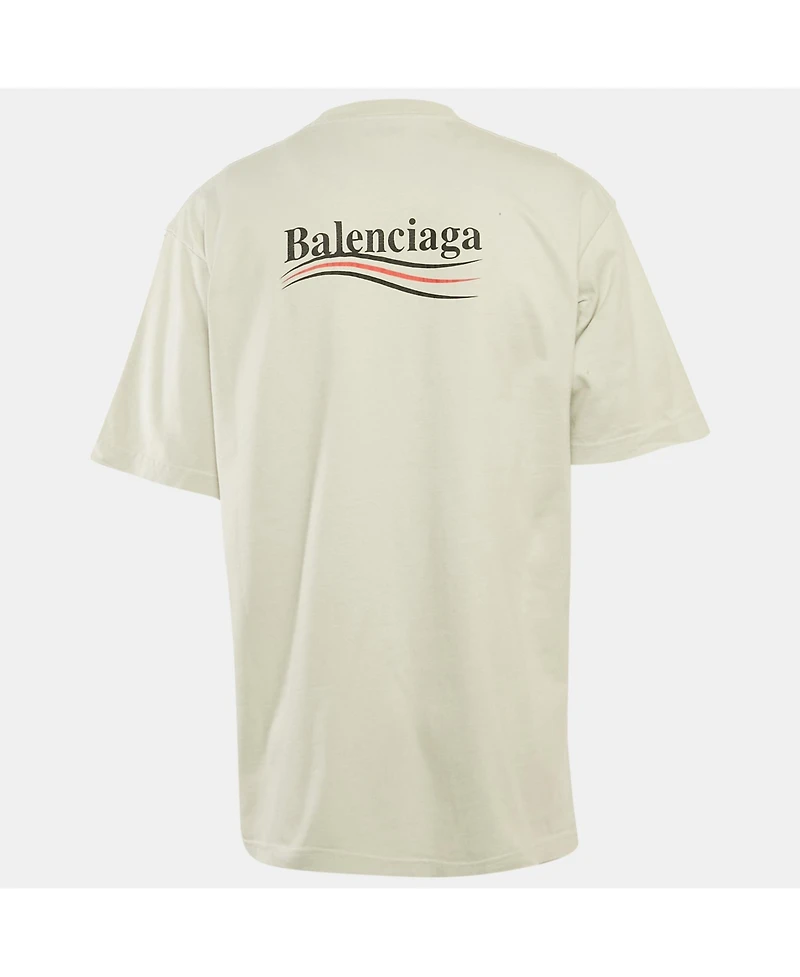 Pre-Owned Balenciaga Men's Political Campaign Print Jersey T-Shirt