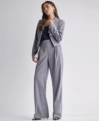 Bcbg Suits Ruffle Front Blazer Suit