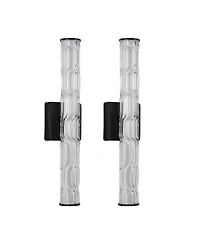 Midola 19.7" Bathroom Wall Sconce Set of 2, Modern Single Sconce Wall Lighting, Upgrated K9 Crystal Bronze Wall Light, Bedroom Vanity Sconce