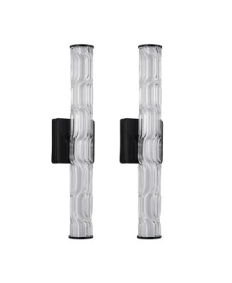 Midola 19.7 Bathroom Wall Sconce Set Of 2 Modern Single Sconce Wall Lighting Upgrated K9 Crystal Bronze Wall Light Bedroom Vanity Sconce