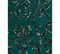 Alex & Sophia Juniors' Sweetheart Neck Pattern Sequin Dress