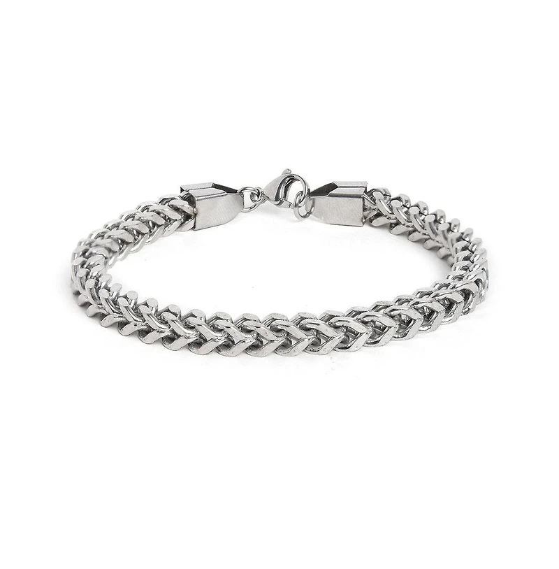 Sohi Women's Silver Link Chain Bracelet