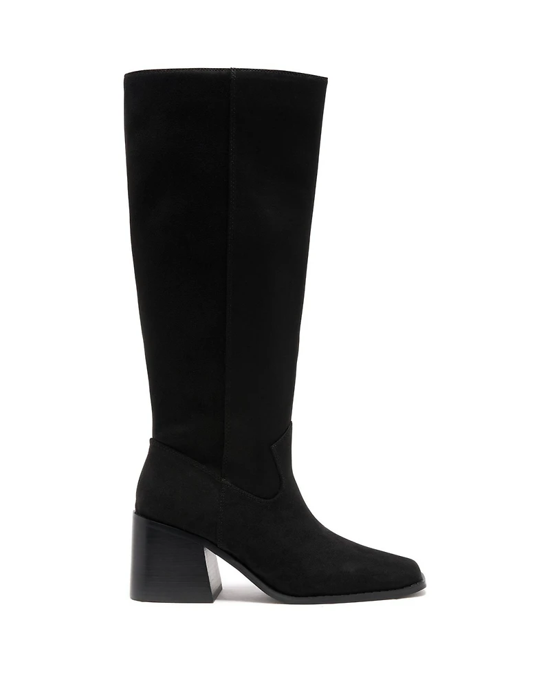 Therapy Australia Women's Quinn Square Toe Block Heel Tall Boot