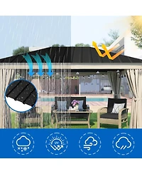 Streamdale Furniture 61inch Galvanized Metal Roof Panels 25 Pieces Heavy Duty Waterproof