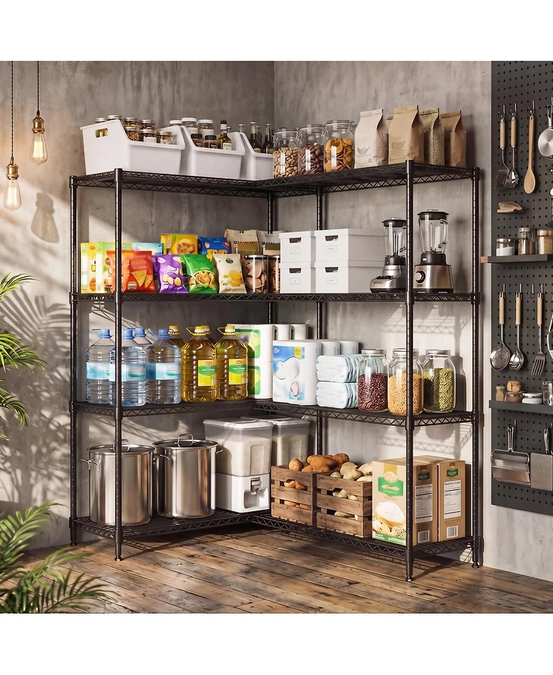 Streamdale Furniture 4-Tier Heavy Duty Metal Storage Shelving Unit