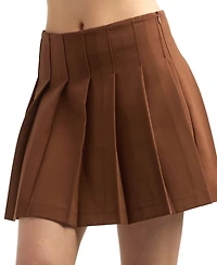Bcx Juniors' Pleated A-Line Mini Skirt