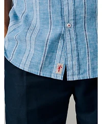 Aubin Men's Austin Cotton Linen Short Sleeved Shirt