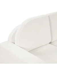 Streamdale Furniture Modern 3-Seater Curved Backrest Sofa