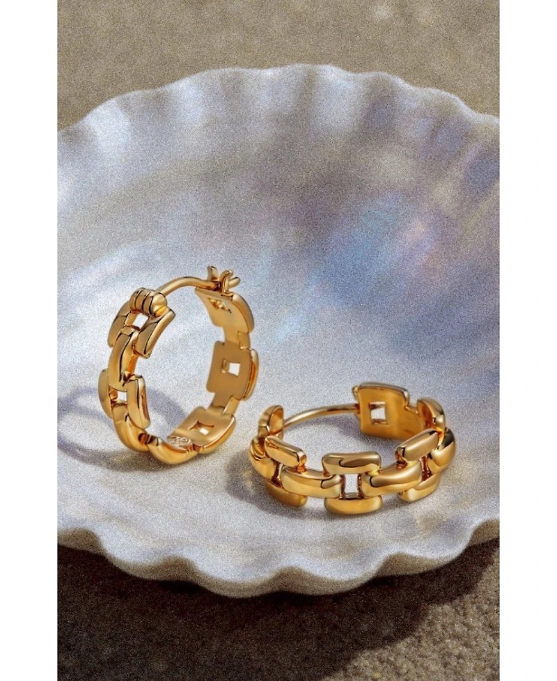 Retro Chic Rome Chain Earrings