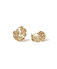 Retro Chic Mono Spiral Earrings