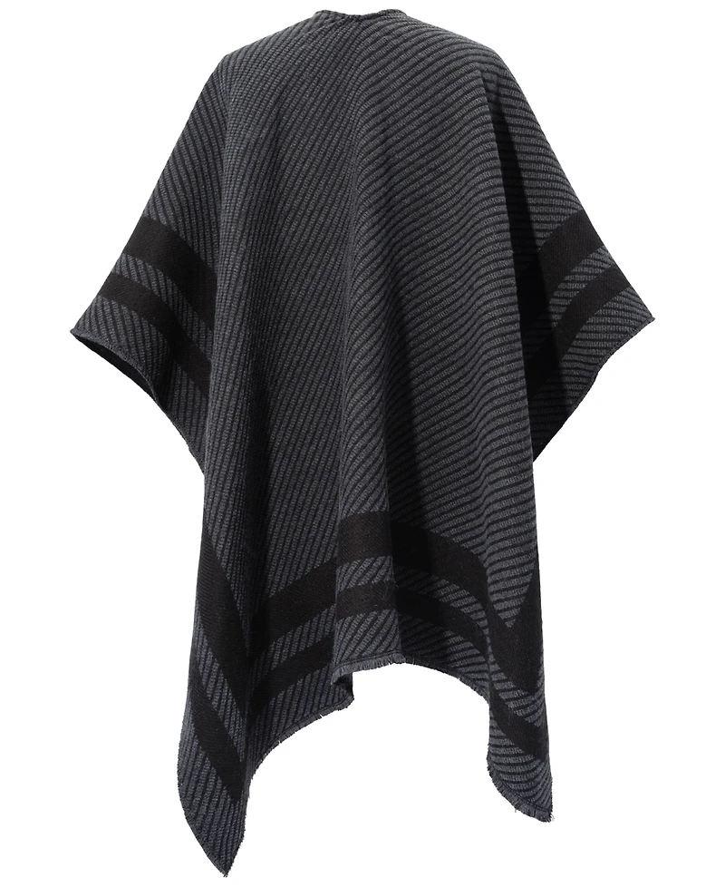Lauren Ralph Lauren Woven Twill Border Ruana
