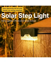 Cowin Solar Deck Lights Outdoor 8 Pack Solar Step Light Waterproof Led Light