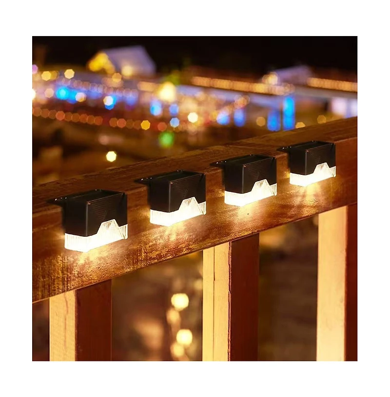 Cowin Solar Deck Lights Outdoor 8 Pack Solar Step Light Waterproof Led Light