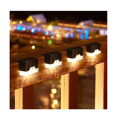 Cowin Solar Deck Lights Outdoor 8 Pack Solar Step Light Waterproof Led Light