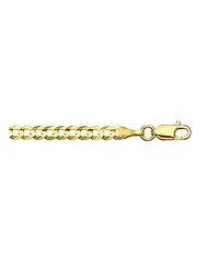 22" Open Curb Link Chain Necklace (3-5/8mm) in Solid 14k Gold