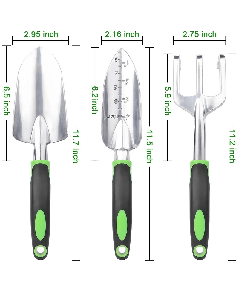 Xdovet Garden Tools Set Heavy Duty Aluminum Alloy Non-slip Handle