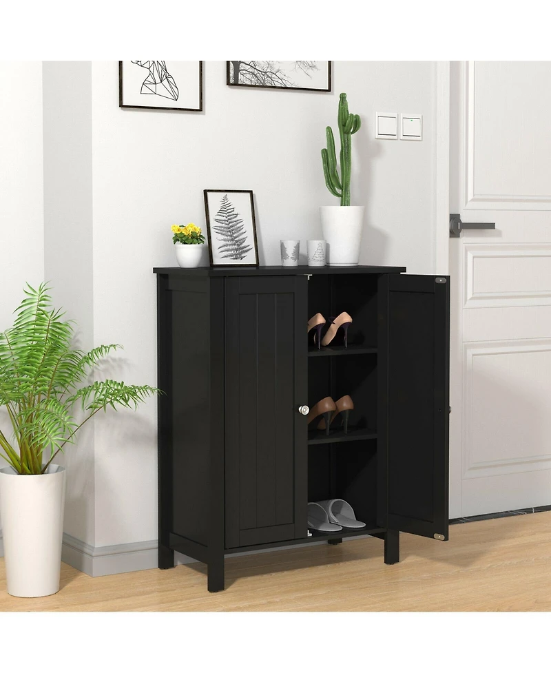 Volenca 2-Door Bathroom Storage Cabinet with Adjustable Shelf, 31-in H