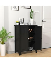 Volenca 2-Door Bathroom Storage Cabinet with Adjustable Shelf, 31-in H