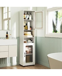 Volenca Tall 67-in Bathroom Storage Cabinet Freestanding Organizer