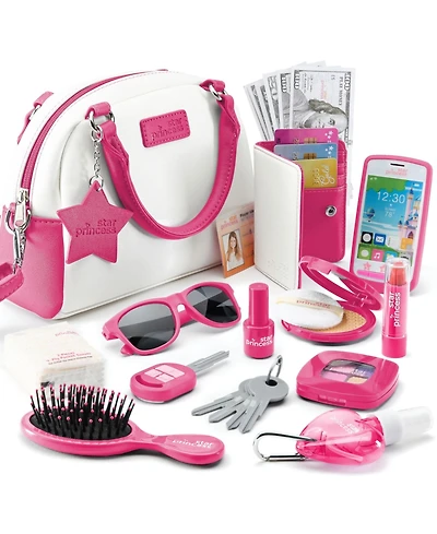 Gnuadz Play Purse Pretend Phone Wallet Cards Keys Makeup Role Kids Toy