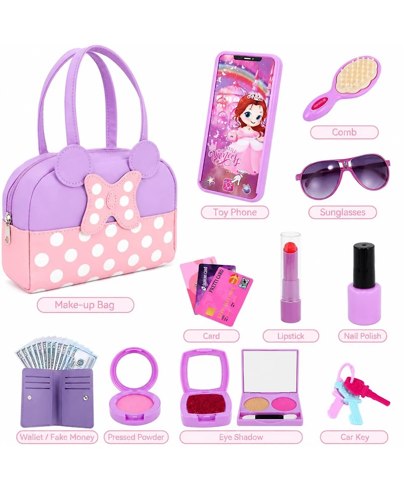 Gnuadz Pretend Play Purse Makeup Princess Birthday Gift Kids