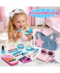 Gnuadz Purse Pretend Play Makeup Set Plushie Phone Wallet Princess Birthday Gifts Girl