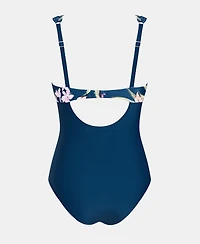 Cupshe Women's V-Neck One-Piece Swimsuit with Adjustable Straps and Back Hook