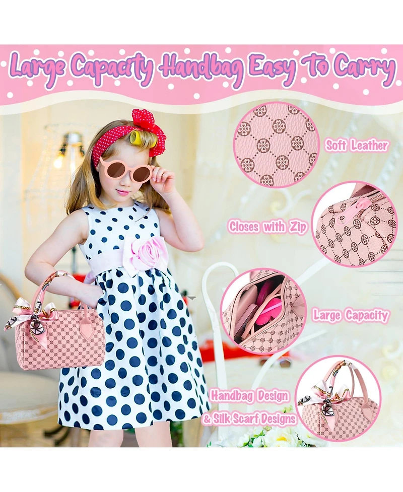 Gnuadz Kids Pretend Makeup Play Purse with Accessories Gift