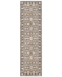 Oriental Weavers Maharaja 71W Gray and Ivory 2'3" x 7'6" Runner Rug