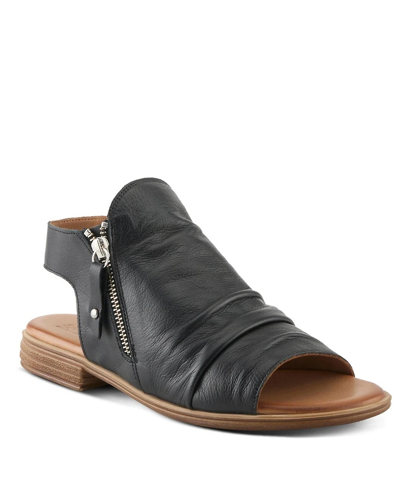 Spring Step Women's Flat Jalaya Sandal with Leather Upper
