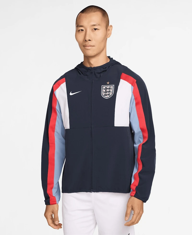 Nike Men's Navy England National Team 2026 Energy Dri-fit Full-Zip Hoodie