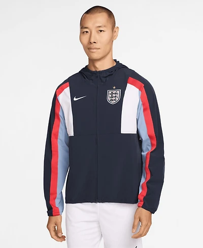 Nike Men's Navy England National Team 2026 Energy Dri-fit Full-Zip Hoodie