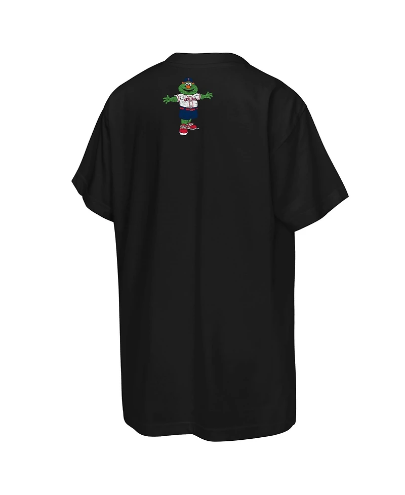 Mitchell & Ness Big Boys and Girls Black Boston Red Sox Face Mascot T-Shirt