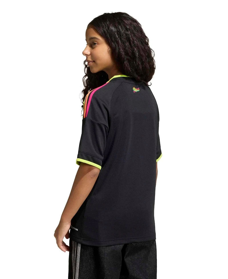 Adidas Big Boys and Girls Black Peru National Team 2026 Away Replica Jersey