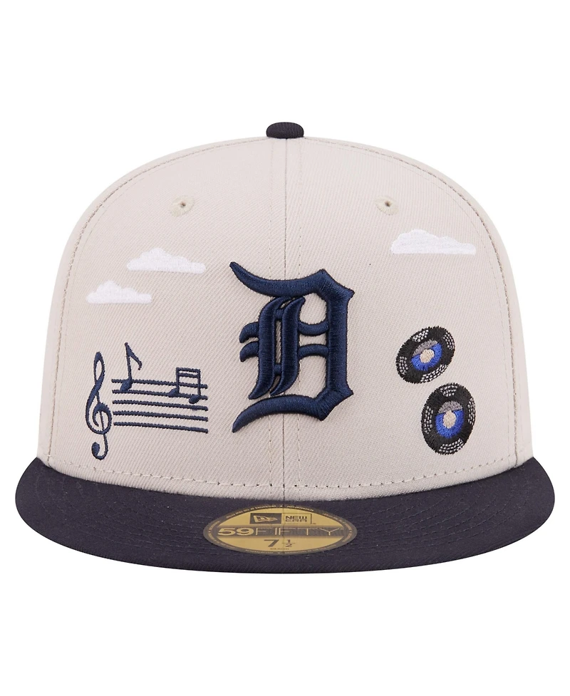 New Era Men's Khaki Detroit Tigers City Icon 59FIFTY Fitted Hat