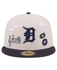New Era Men's Khaki Detroit Tigers City Icon 59FIFTY Fitted Hat