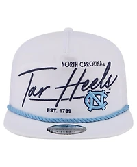 New Era Men's White North Carolina Tar Heels Team Rope 19TWENTY Adjustable Hat