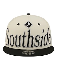 New Era Men's Cream Chicago White Sox Oversized Slogan 9FIFTY Snapback Hat
