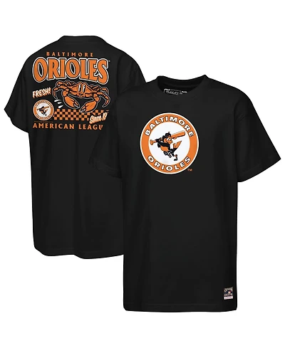 Mitchell & Ness Big Boys and Girls Black Baltimore Orioles Cooperstown Concession T-Shirt