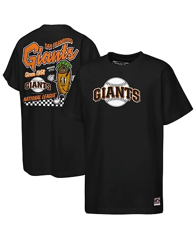 Mitchell & Ness Big Boys and Girls Black San Francisco Giants Cooperstown Concession T-Shirt