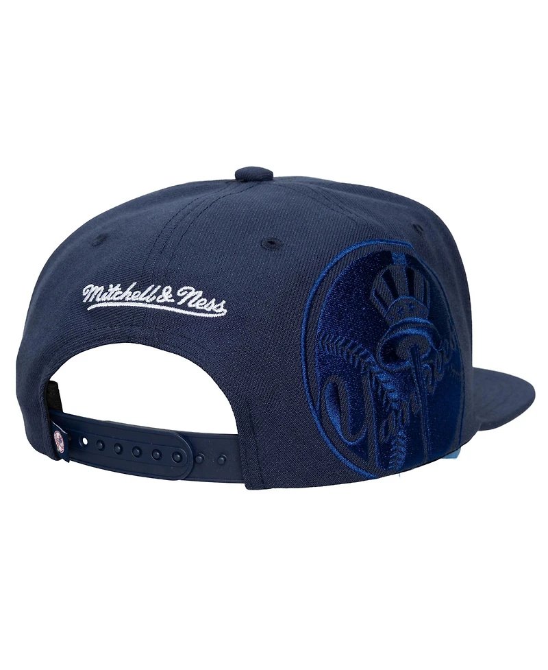 Mitchell & Ness Men's and Women's Navy New York Yankees Side Logo Snapback Hat