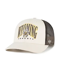 '47 Brand Men's Natural Wyoming Cowboys Drawbridge Trucker Adjustable Hat