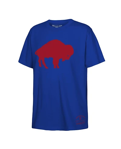 Mitchell & Ness Big Boys and Girls Royal Buffalo Bills Retro Logo T-Shirt