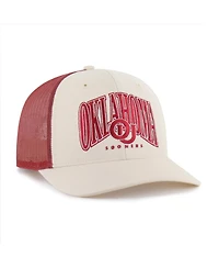'47 Brand Men's Natural Oklahoma Sooners Drawbridge Trucker Adjustable Hat