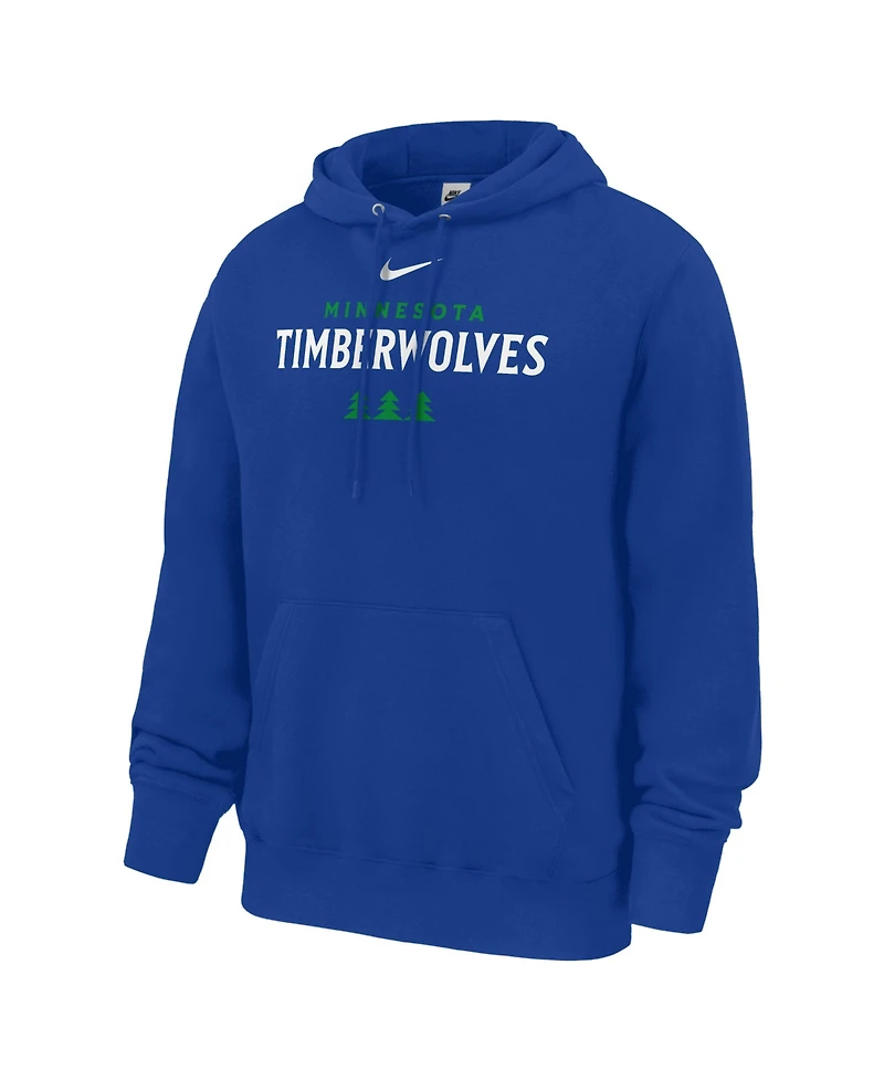Nike Men's Blue Minnesota Timberwolves Club Fleece Hoodie
