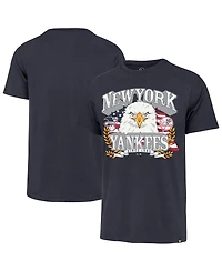 '47 Brand Men's Navy New York Yankees Americana Eagle T-Shirt